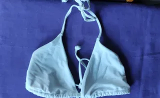 Top bikini blanco