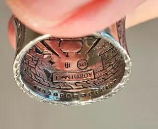 Anillo John Hardy Plata con Brillantes