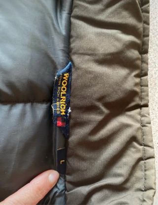 Giacca pesante Woolrich verde oliva taglia L