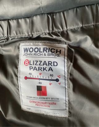 Giacca pesante Woolrich verde oliva taglia L