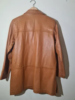 Abrigo Piel Cordero Vintage Camel