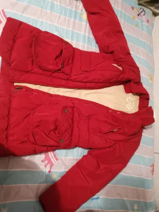 Cazadora niña roja talla 12