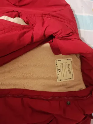 Cazadora niña roja talla 12