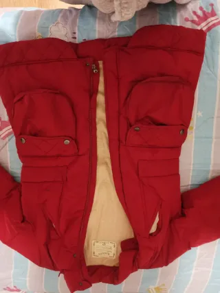 Cazadora niña roja talla 12