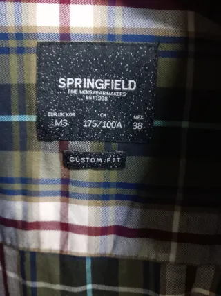 Camisa Springfield cuadros M