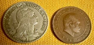 Lote Monedas Portugal 1892-1944 y más recientes