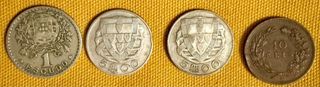 Lote Monedas Portugal 1892-1944 y más recientes