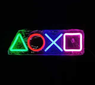 Neón Logo PlayStation 34x11cm