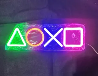 Neón Logo PlayStation 34x11cm