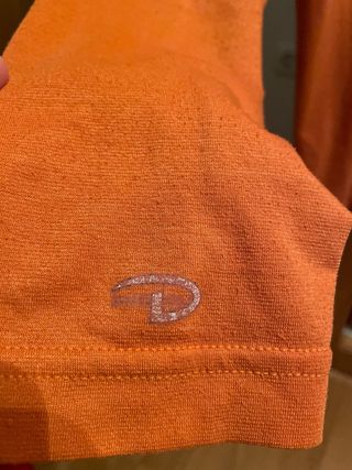 Camiseta manga larga hombre talla L naranja