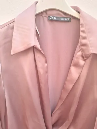 Vestido Zara Mujer Rosa antiguo Talla S