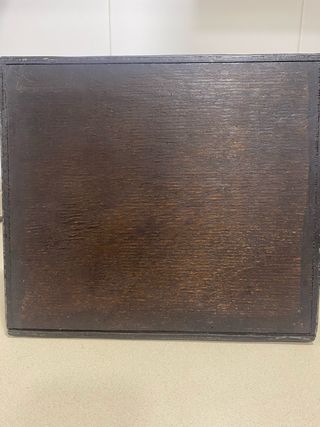 Baúl Vintage Madera Cuero y Metal