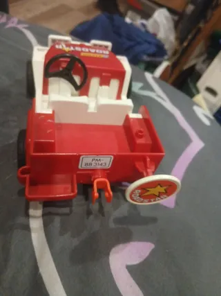 Jeep Roadster Rojo y Blanco playmobil