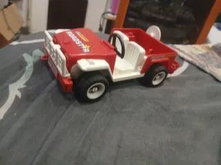 Jeep Roadster Rojo y Blanco playmobil