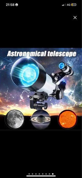 NUEVO Telescopio 70mm Apertura 400mm