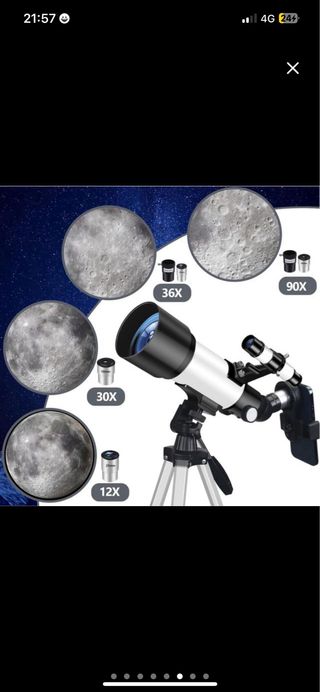 NUEVO Telescopio 70mm Apertura 400mm