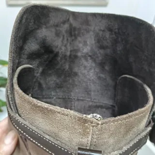 Botas Alpe piel planas marrones