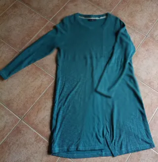 Vestido punto turquesa talla L