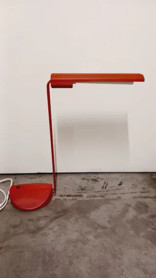 Lampada Design Tronconi 1982 Rossa