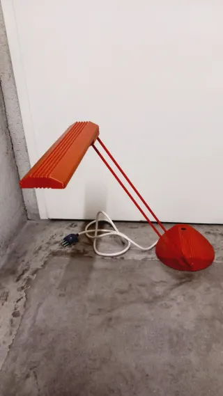 Lampada Design Tronconi 1982 Rossa