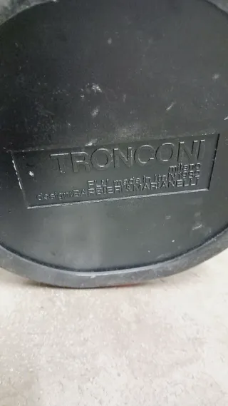 Lampada Design Tronconi 1982 Rossa