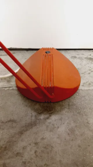 Lampada Design Tronconi 1982 Rossa