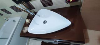 Mobile bagno legno e vetro