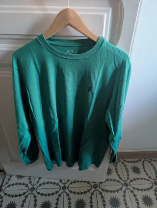 Camiseta Polar Manga Larga Turquesa