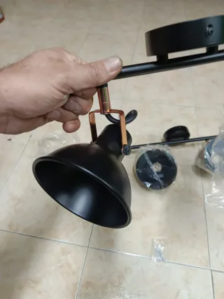 Apliques negros y cobre nuevos orientables