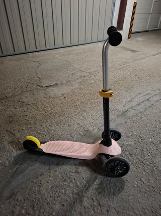 Patinete 3 ruedas rosa niña