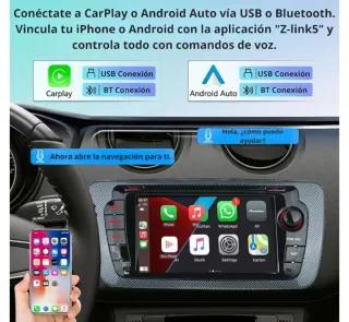 Radio Seat Ibiza, León Android 13 Bluetooth GPS