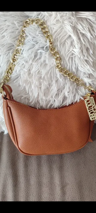 Borsa Couture cuoio catenella