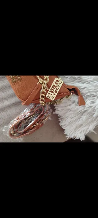 Borsa Couture cuoio catenella