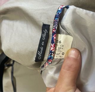 Giacca uomo beige con toppe