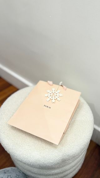 Bolsa Tous Rosa con Adorno Copo de Nieve