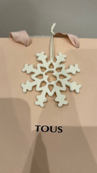 Bolsa Tous Rosa con Adorno Copo de Nieve