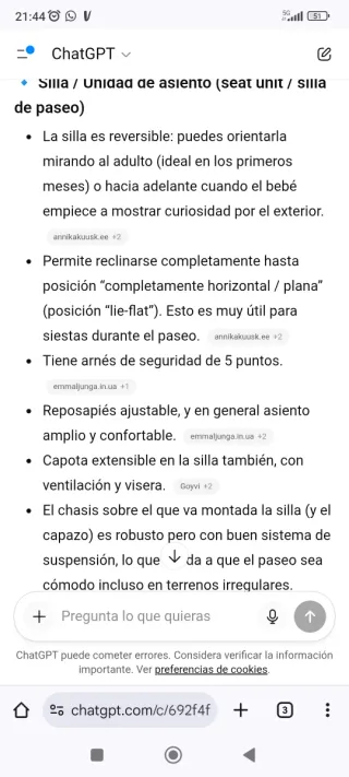 Cochecito Bebé Emmaljunga NXT90F Trio