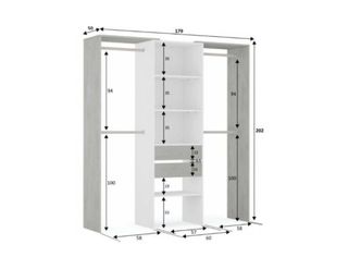 Estantería modular gris y blanca