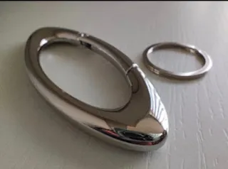 Mosquetón Oakley Ovalado Plata