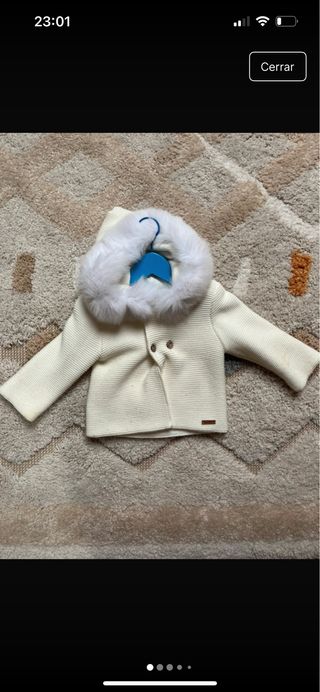 Abrigo de bebé con pelo