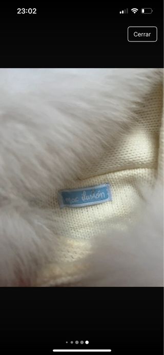 Abrigo de bebé con pelo