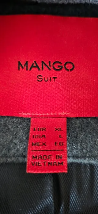 Abrigo gris de paño