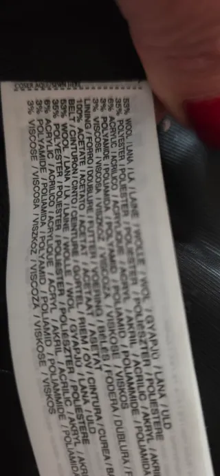 Abrigo gris de paño