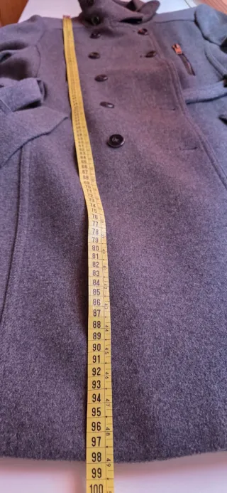 Abrigo gris de paño