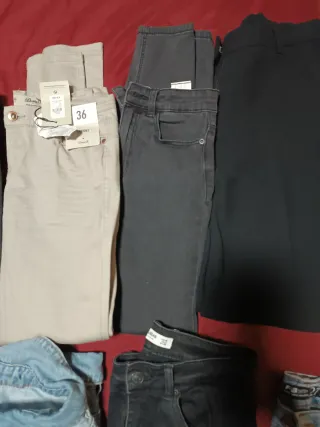 Lote de 13 pantalones talla 36-38