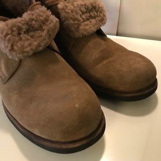 Scarponcini Chukka Boots con Pelo Marrone Tg 43.5