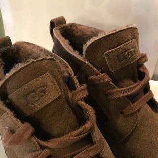 Scarponcini Chukka Boots con Pelo Marrone Tg 43.5