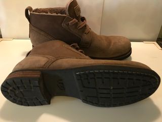 Scarponcini Chukka Boots con Pelo Marrone Tg 43.5