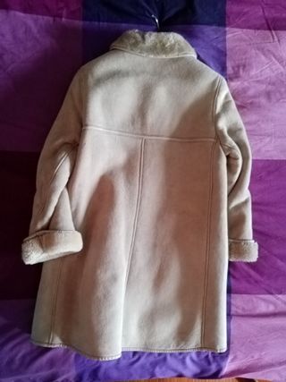 Giacca montone donna beige