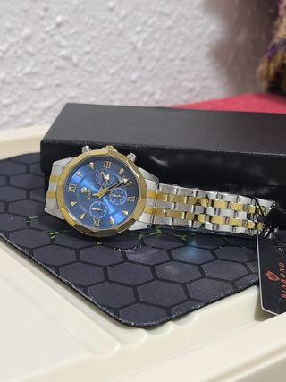 Reloj BINBOND Hombre Azul y Dorado